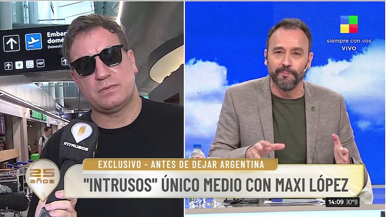 Maxi López habló en Intrusos (Foto: captura de América).