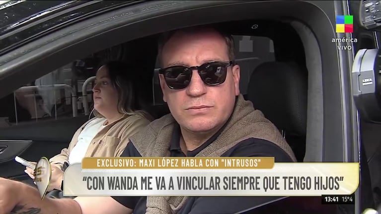 Maxi López habló en Intrusos (Foto: captura de América).