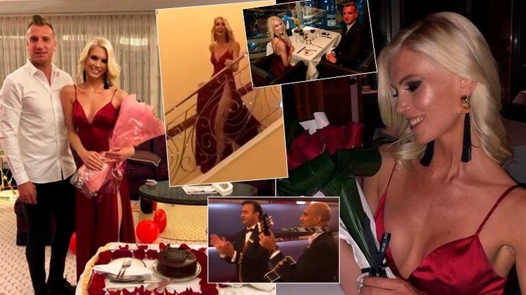 Maxi López le organizó un cumpleaños sorpresa a su novia en Dubai: look súper sexy y romanticismo