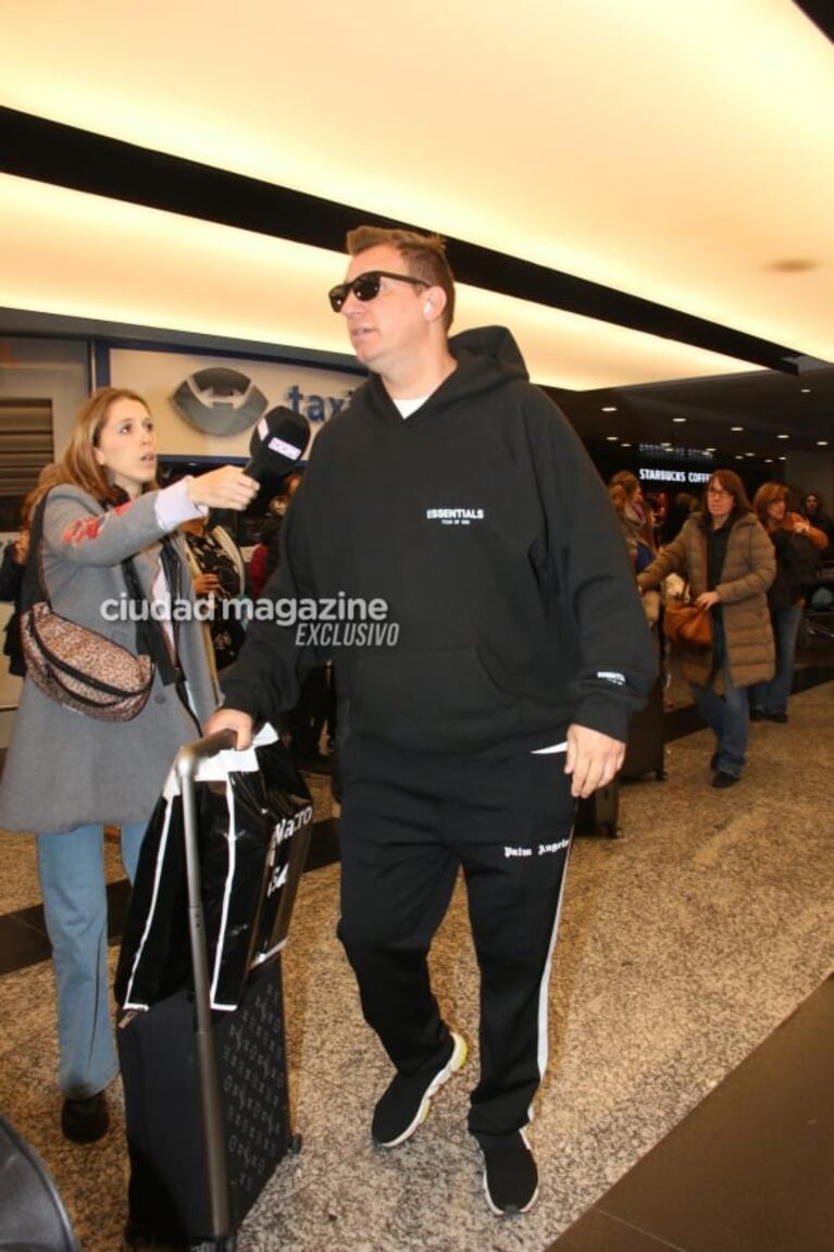Maxi López llegó de urgencia a la Argentina y criticó a Lanata por hablar de la salud de Wanda Nara: "Hay cinco hijos detrás"