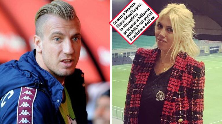 Maxi López logró que la Justicia de Italia procese a Wanda Nara por divulgar sus datos personales en Facebook