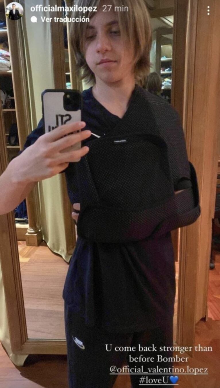 Maxi López mostró cómo está Valentino, su hijo con Wanda Nara, tras su grave accidente