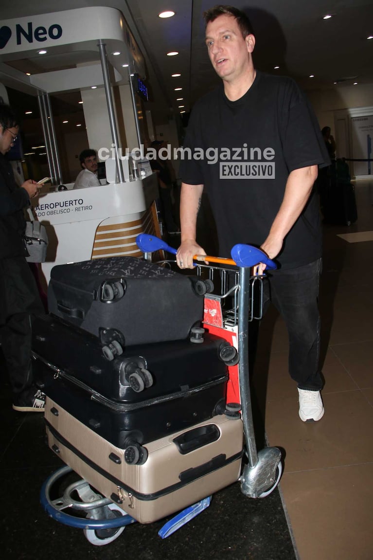 Maxi López volvió a Argentina (Foto: Movilpress)