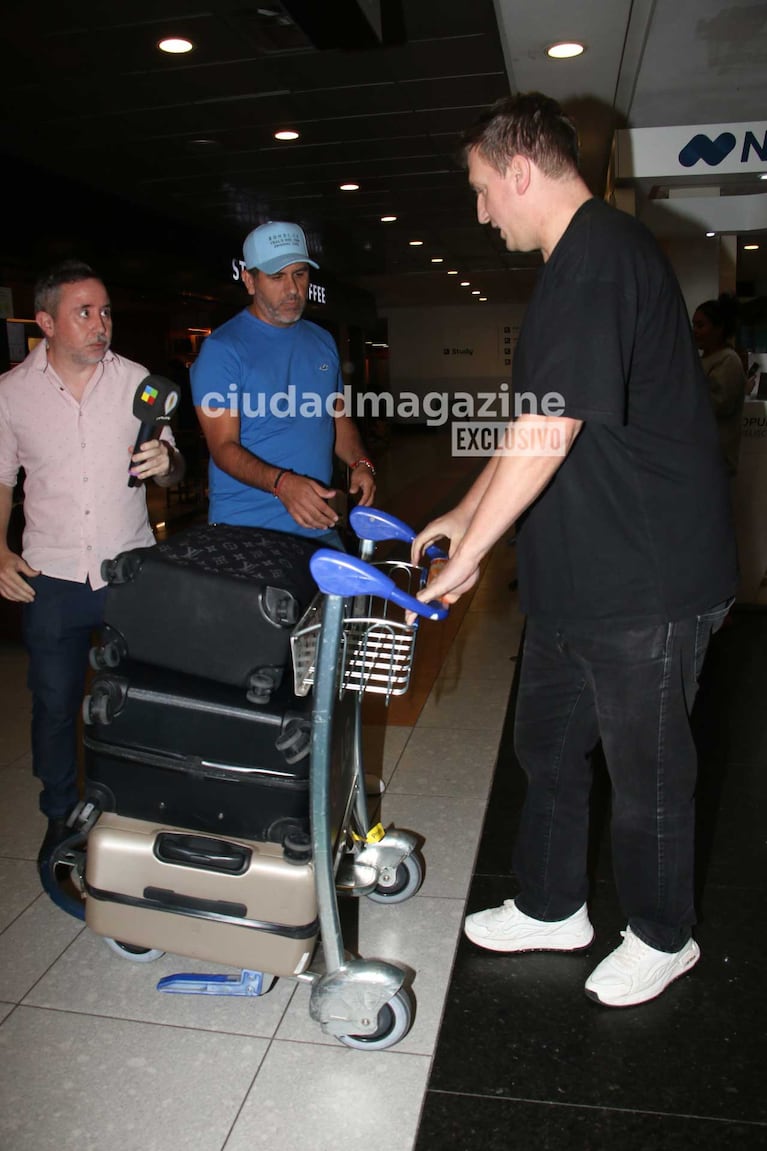 Maxi López volvió a Argentina (Foto: Movilpress)