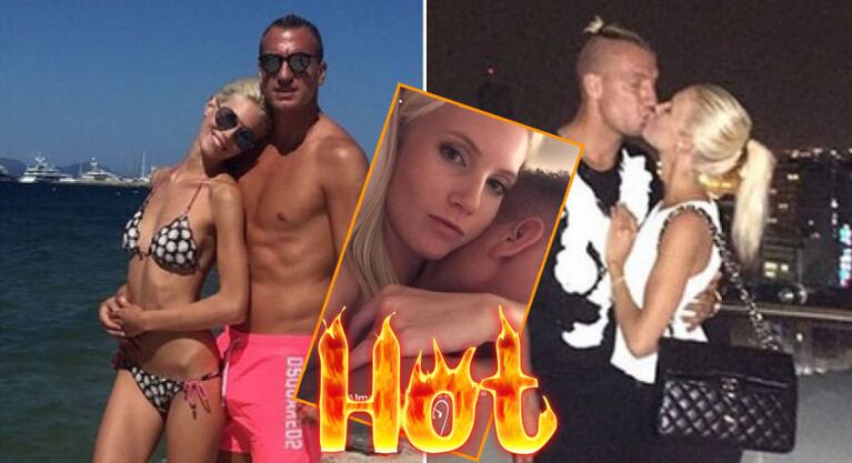 Maxi López y Daniela Christiansson, apasionados en Instagram. 