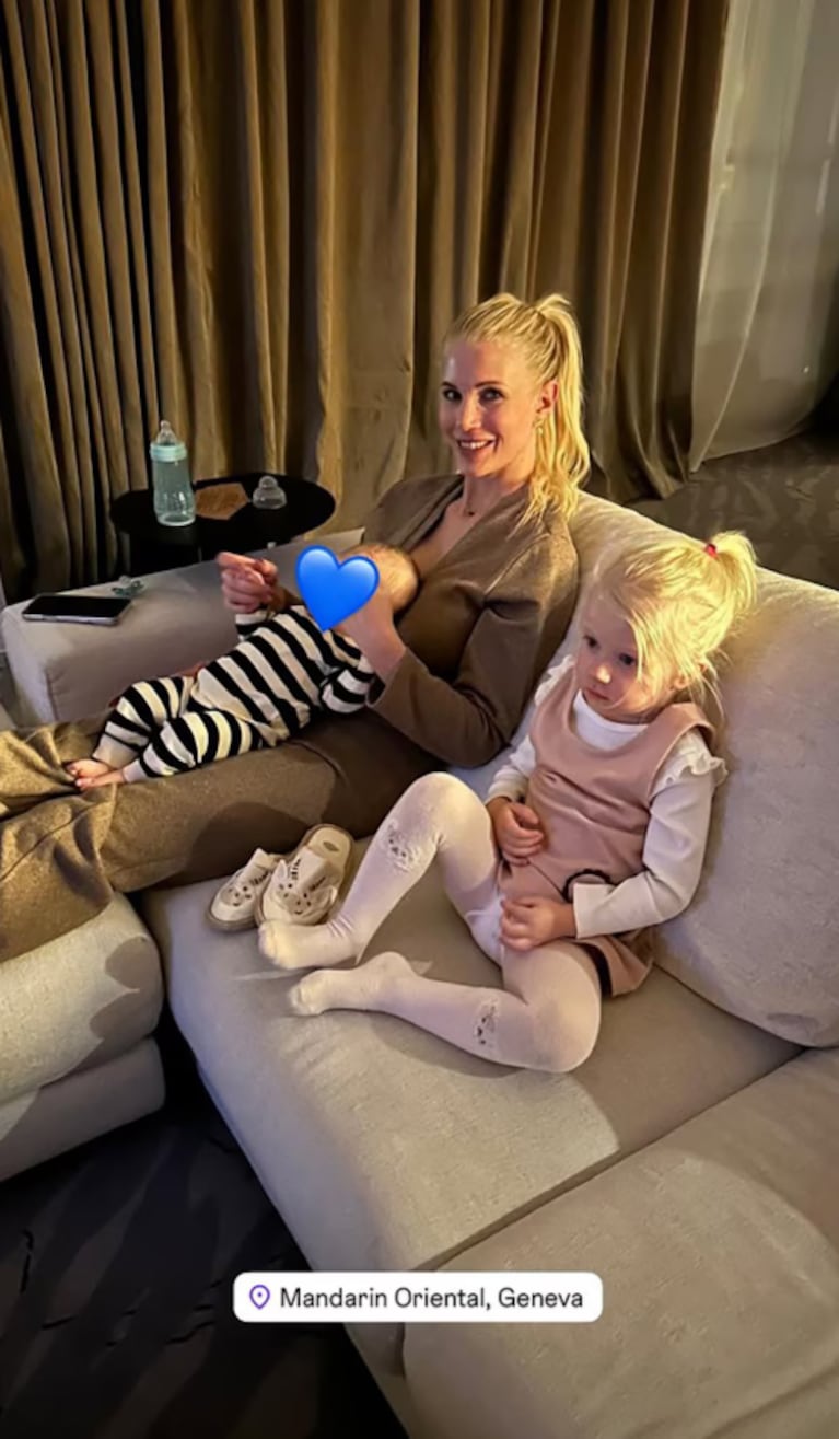 Maxi López y Daniela Christiansson se hospedan en un hotel de lujo en Ginebra: cuánto cuesta la noche | Créditos: Instagram @danielachristiansson