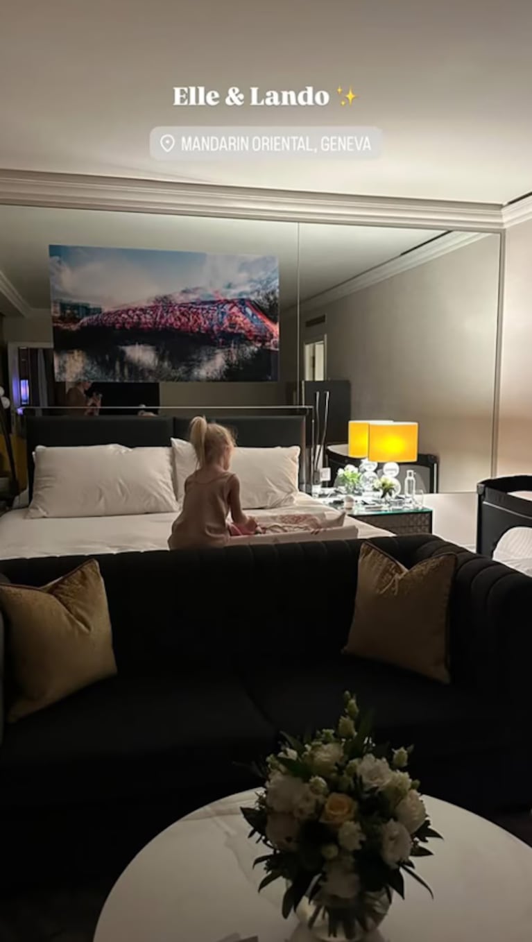 Maxi López y Daniela Christiansson se hospedan en un hotel de lujo en Ginebra: cuánto cuesta la noche | Créditos: Instagram @danielachristiansson