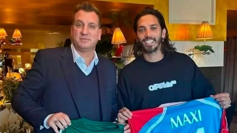 Maxi López y Ezequiel Schelotto (Foto: Instagram @pasesexracing)