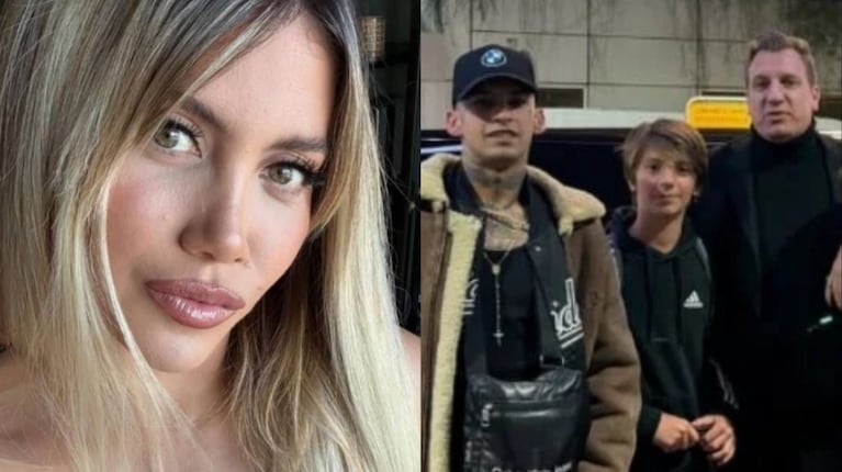 Maxi López y L-Gante (Foto Instagram / Wanda_Nara)