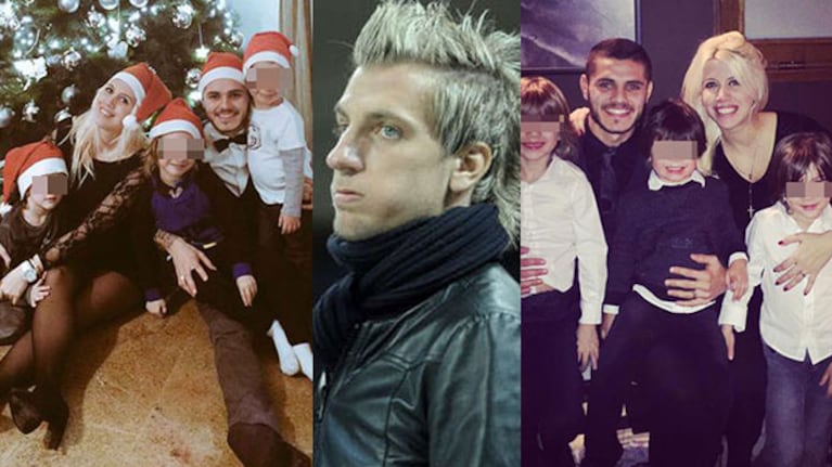Maxi López y Wanda Nara, enfrentados nuevamente por las Fiestas (Fotos: Twitter y Web).