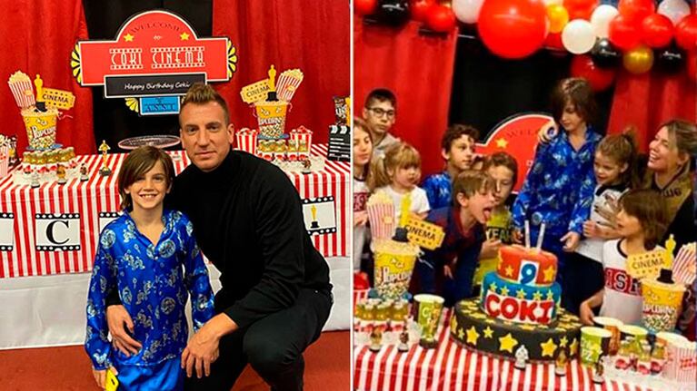 Maxi López y Wanda Nara, juntos en el cumpleaños de su hijo Constantino sin Mauro Icardi