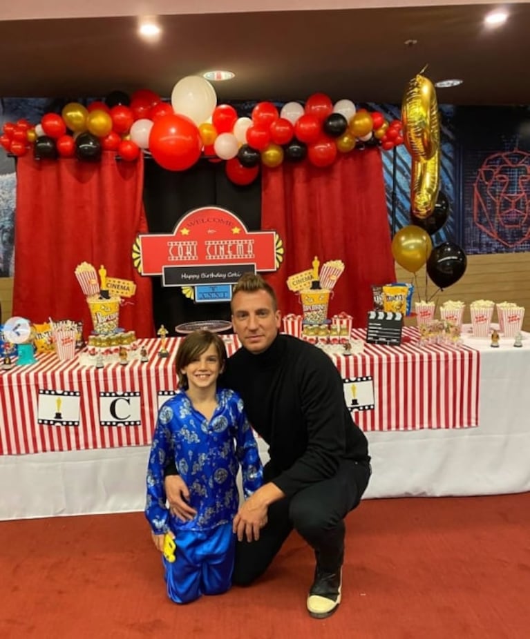 Maxi López y Wanda Nara, juntos en el cumpleaños de su hijo Constantino sin Mauro Icardi