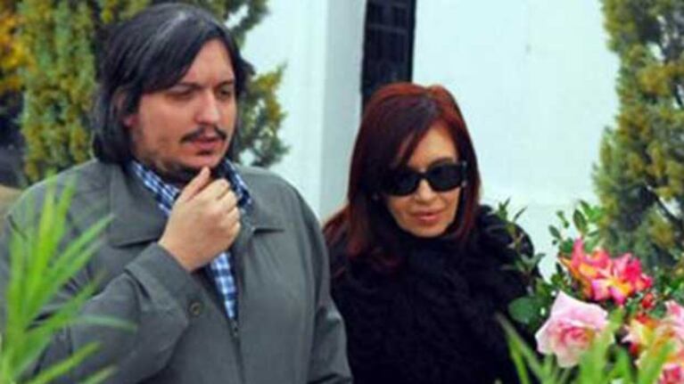 Máximo Kirechner y Cristina Fernández. (Foto: Web).