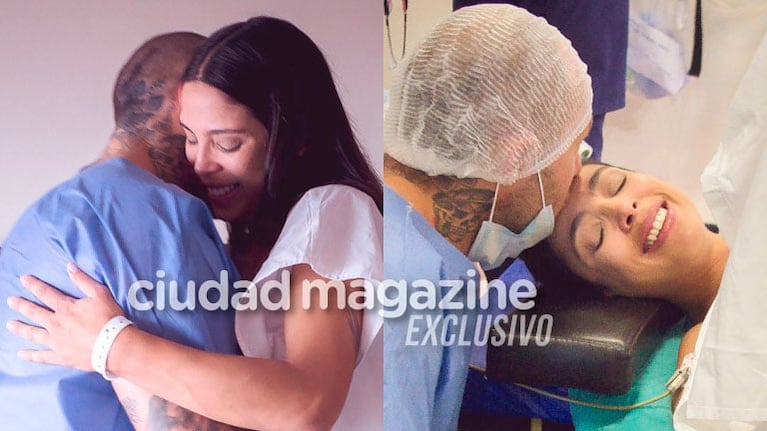 Maypi Delgado fue a cesárea acompañada por su expareja: Sé que es raro