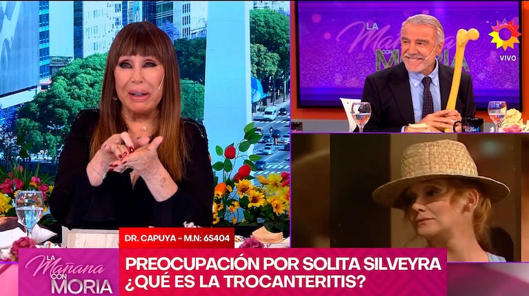 "Me late el juanete": Moria Casán hizo una inesperada confesión en vivo que la avergonzó