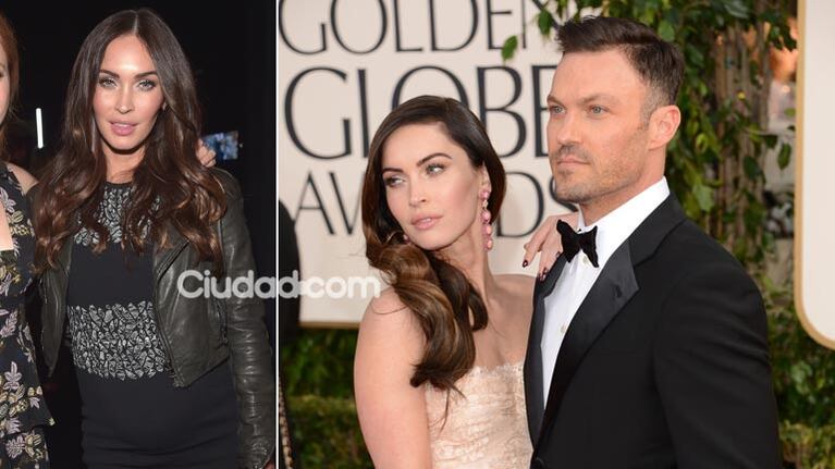 Megan Fox en la dulce espera de su tercer hijo, ¿y reconciliada con Brian Austin Green? Foto: AFP y Ciudad.com.