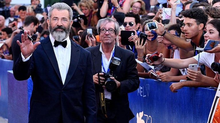 Mel Gibson en Festival de Cine de Venecia- (Foto: EFE)