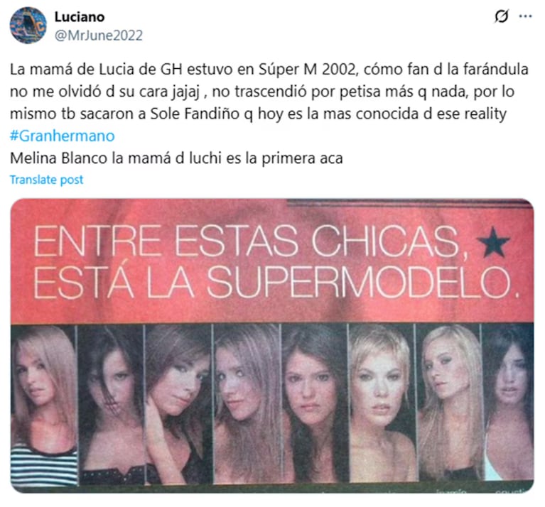 Melina Blanco en Super M. Foto: X