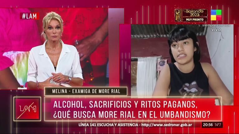 Melina Granados, la examiga de Morena Rial. Foto: Captura de TV