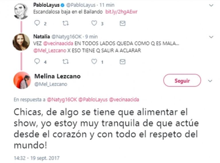 Melina Lezcano pidió cambio de bailarín y se defendió de las críticas: "¡Si tomé esta decisión es porque la estaba pasando muy mal!"