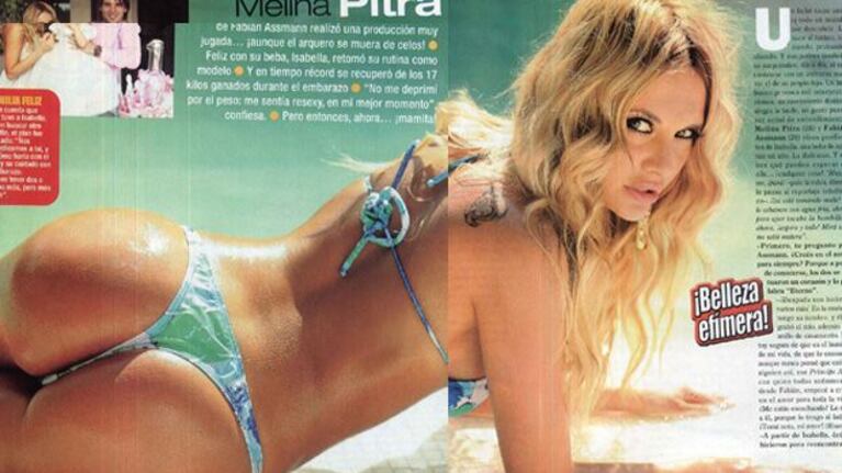 Melina Pitra, súper sensual en la revista Paparazzi. (Foto: Revista Paparazzi)