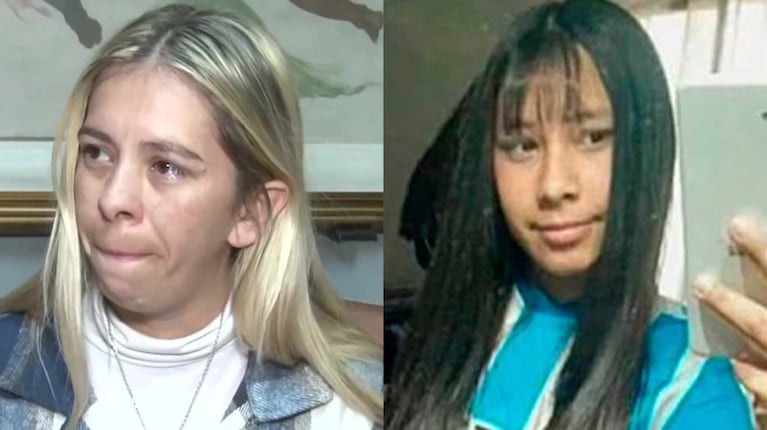 Melisa Heredia y su hija Agostina Vega (Fotos: capturas TN)