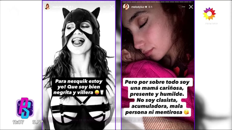Melody Luz contra Mariana Nannis (Foto: captura de eltrece).