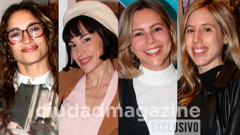 Melody Luz, Magui Bravi, Inés Palombo, Clara Sarkany con sus hijos en un evento infantil (Fotos: Movilpress).