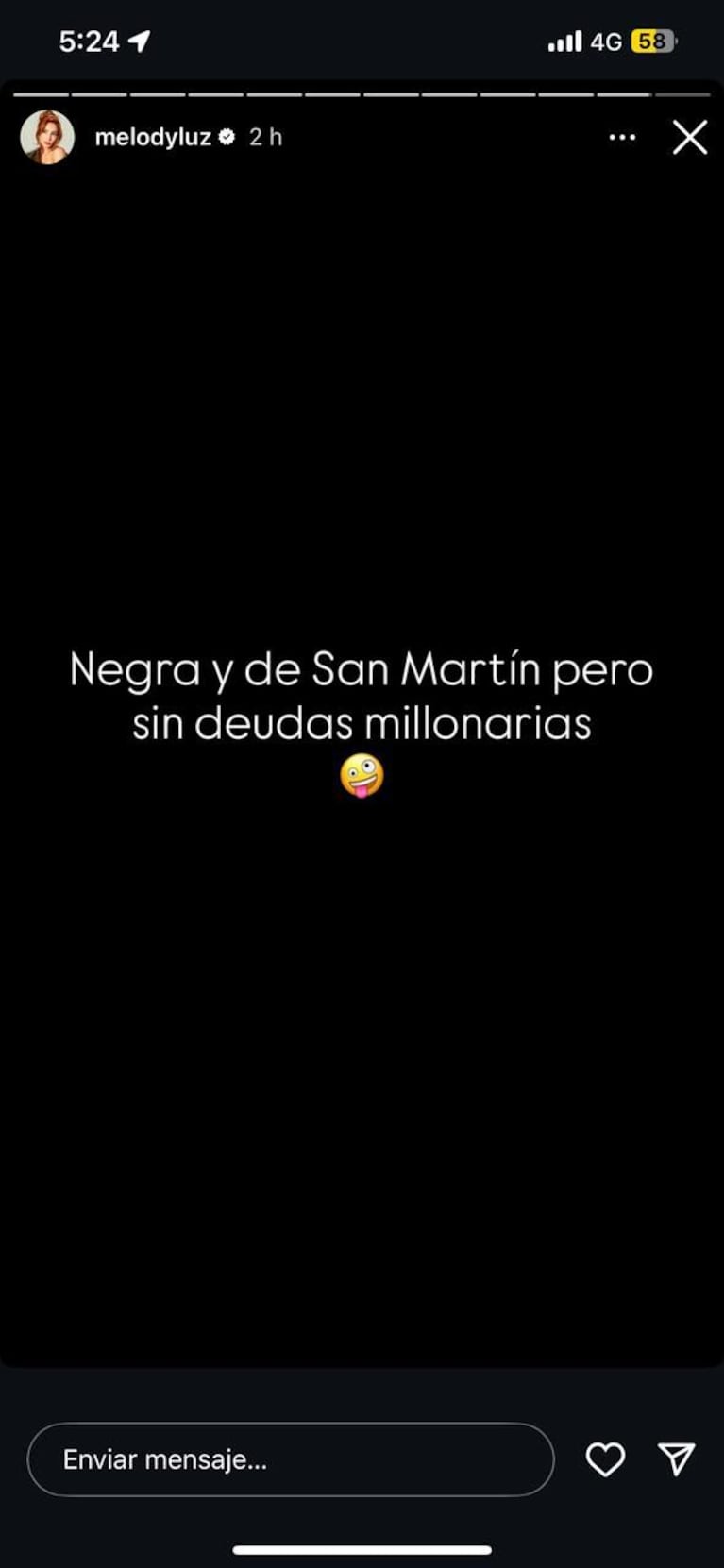 Melody Luz, picante en redes sociales ¿con Mariana Nannis? (Foto: captura de Instagram).