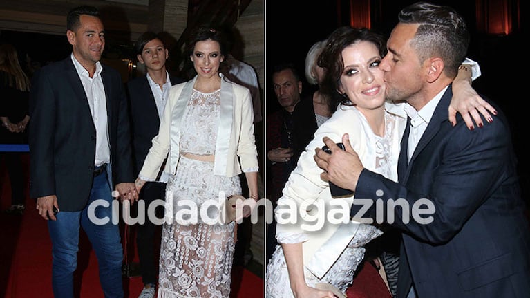 Mercedes Funes, enamorada y mimosa con Cecilio Flemati en la avant premiere de su película