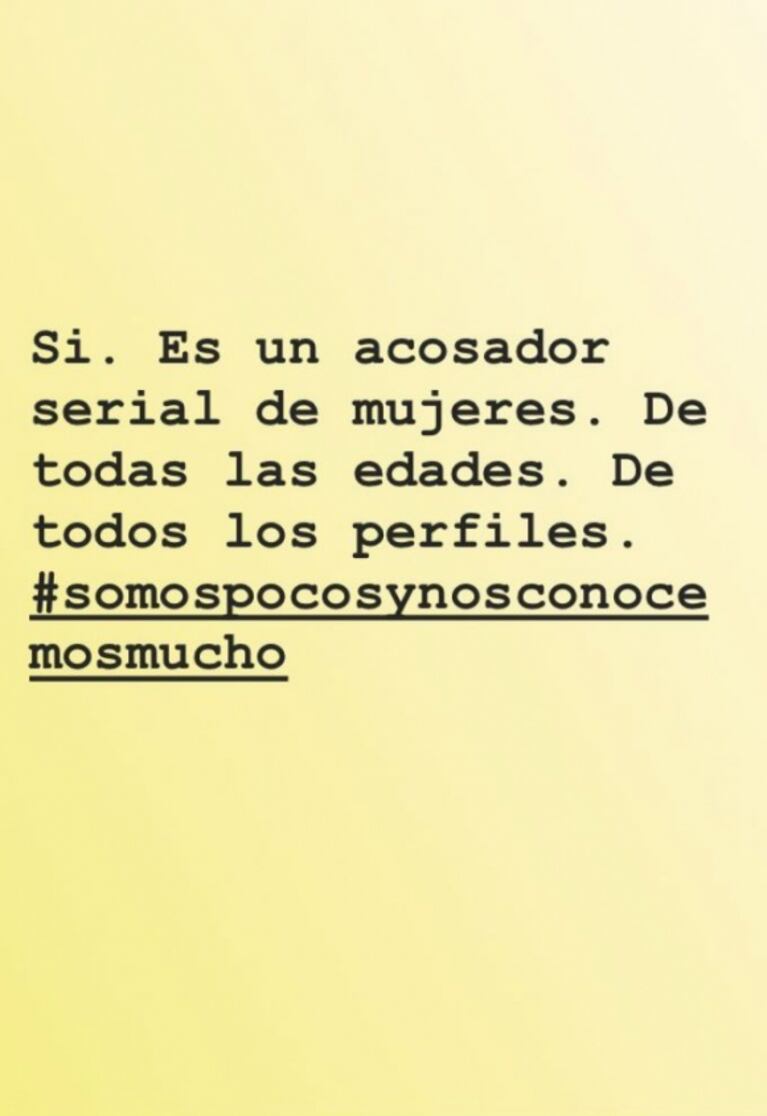 Mercedes Funes twitteó sobre un actor "acosador serial de mujeres": la reacción de Gianola cuando le preguntaron si era para él