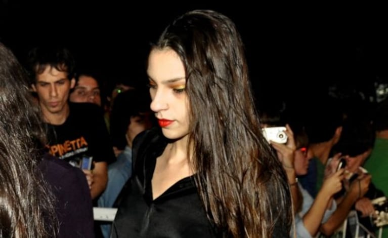 Mercedes Iñigo, la novia de Charly García, también estuvo allí. (Foto: Jennifer Rubio)