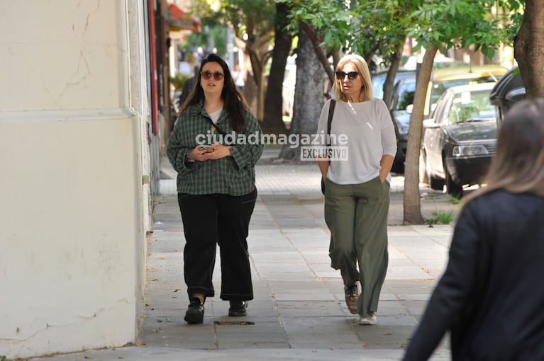 Mercedes Morán en el último adiós a Mariano Castro (Foto: Movilpress).