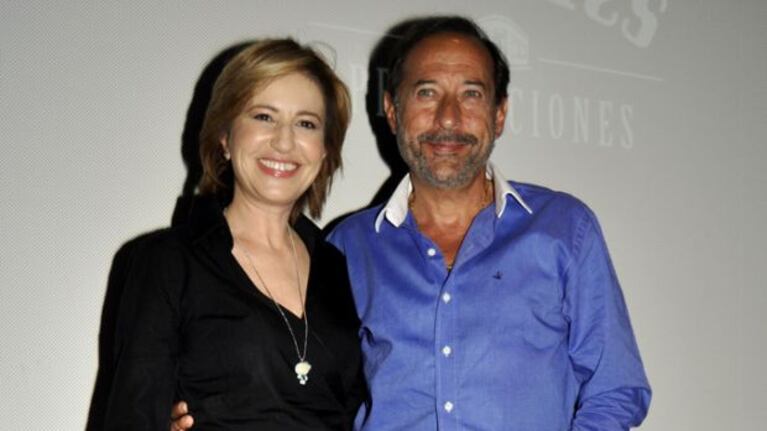 Mercedes Morán y Guillermo Francella en la presentación de El hombre de tu vida 2. (Foto: Jennifer Rubio)