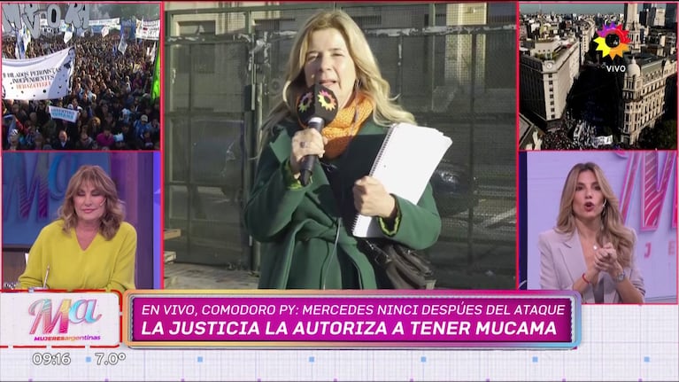 Mercedes Ninci en Mujeres Argentinas (Foto: captura de eltrece).