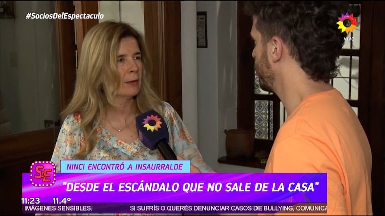 Mercedes Ninci habló a fondo del tenso momento que vivió en el country donde reside Martín Insaurralde