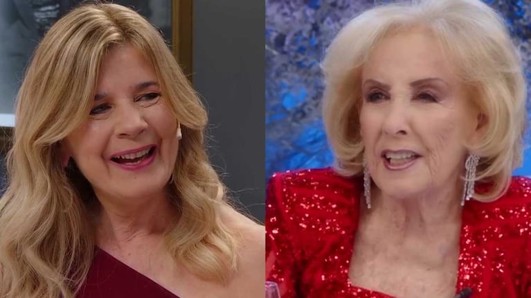 Mercedes Ninci y Mirtha Legrand (Fotos: capturas América TV)