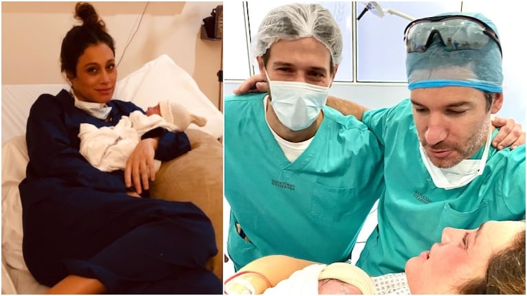 Mercedes Oviedo fue mamá por primera vez y presentó a su hijo (Fotos: Captura de Instagram Stories e Instagram)