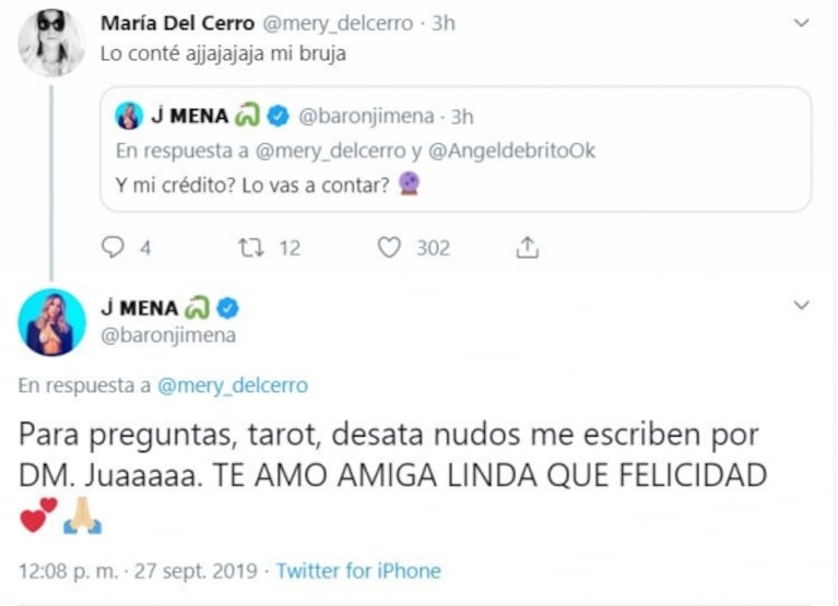 Mery del Cerro reveló que Jimena Barón anticipó su dulce espera: "Me mandó por WhatsApp '¿estás embarazada?'"