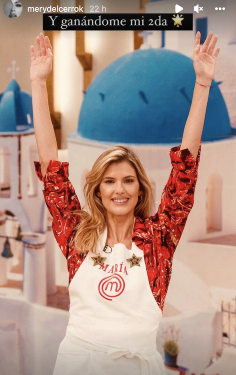 Mery del Cerro se ganó su segunda estrella en MasterChef Celebrity 3 y festejó con todo: "Vamos por más"