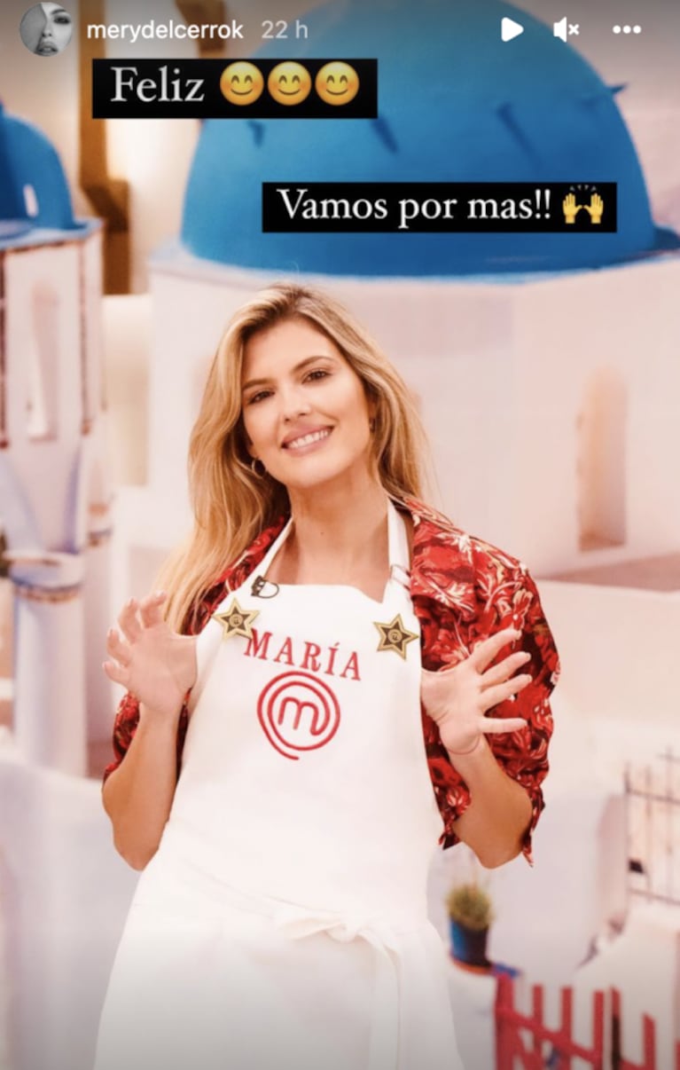 Mery del Cerro se ganó su segunda estrella en MasterChef Celebrity 3 y festejó con todo: "Vamos por más"