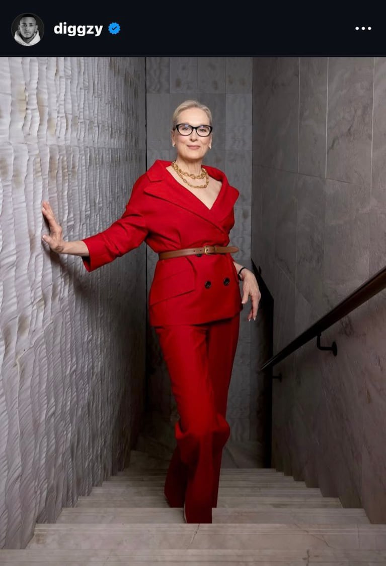 Meryl Streep en el tour de El Diablo Viste a la Moda 2 en Seúl (Foto: Instagram/@diggzy).