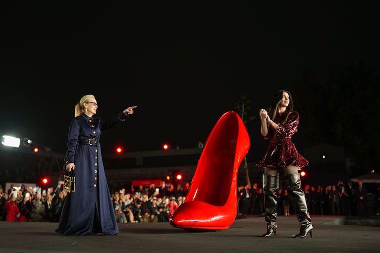 Meryl Streep y Anne Hathaway deslumbraron en México con el tour de El diablo viste a la moda 2 (Foto: Prensa Disney).