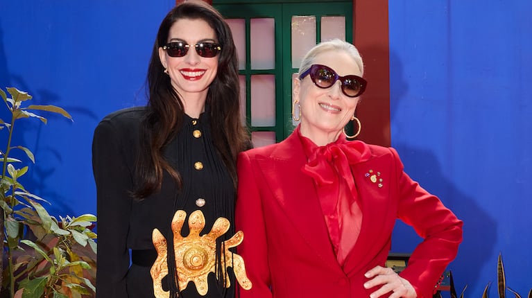 Meryl Streep y Anne Hathaway en Ciudad de México en el tour El Diablo Viste a la Moda 2 (Foto: Prensa Disney).