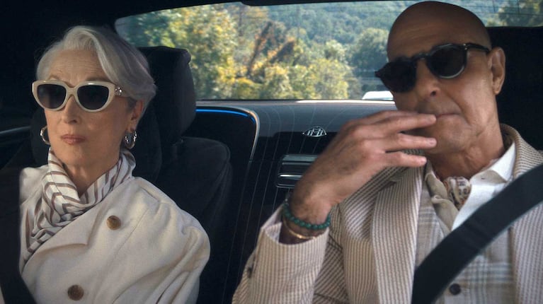 Meryl Streep y Stanley Tucci en El Diablo viste a la moda 2 (Foto: gentileza Disney / 20th Century Studios)