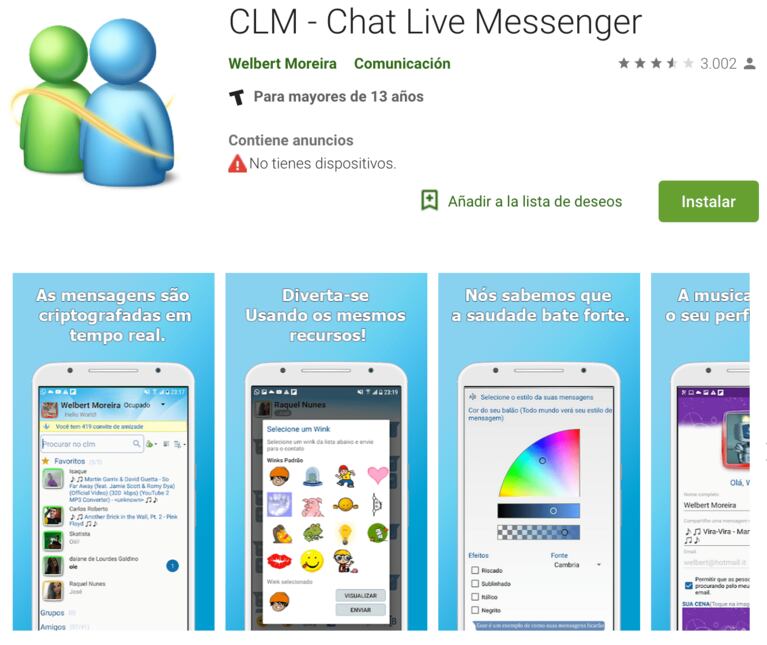 Messenger regresa en forma de aplicación para móviles