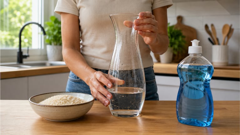 Mezclar arroz crudo con detergente: para qué sirve y dónde los expertos recomiendan usarlo.