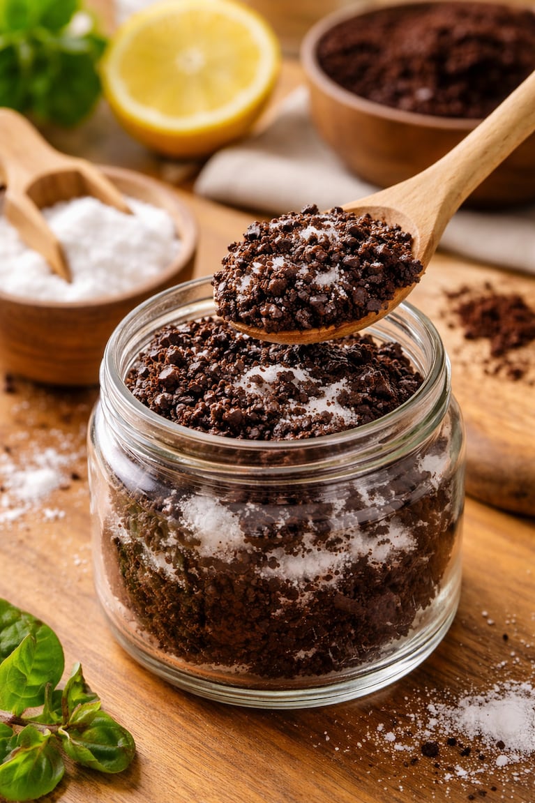 Mezclar café usado con bicarbonato: el truco casero que pocos conocen y tiene múltiples usos