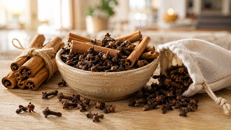 Mezclar canela y clavo de olor en una habitación: qué beneficios trae. Foto: IA