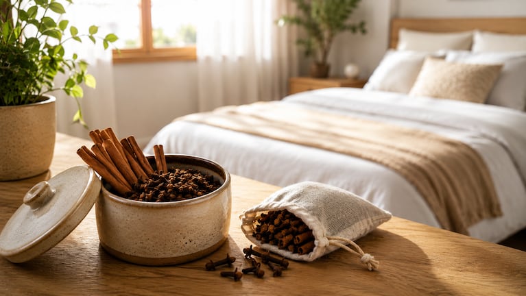 Mezclar canela y clavo de olor en una habitación: qué beneficios trae. Foto: IA